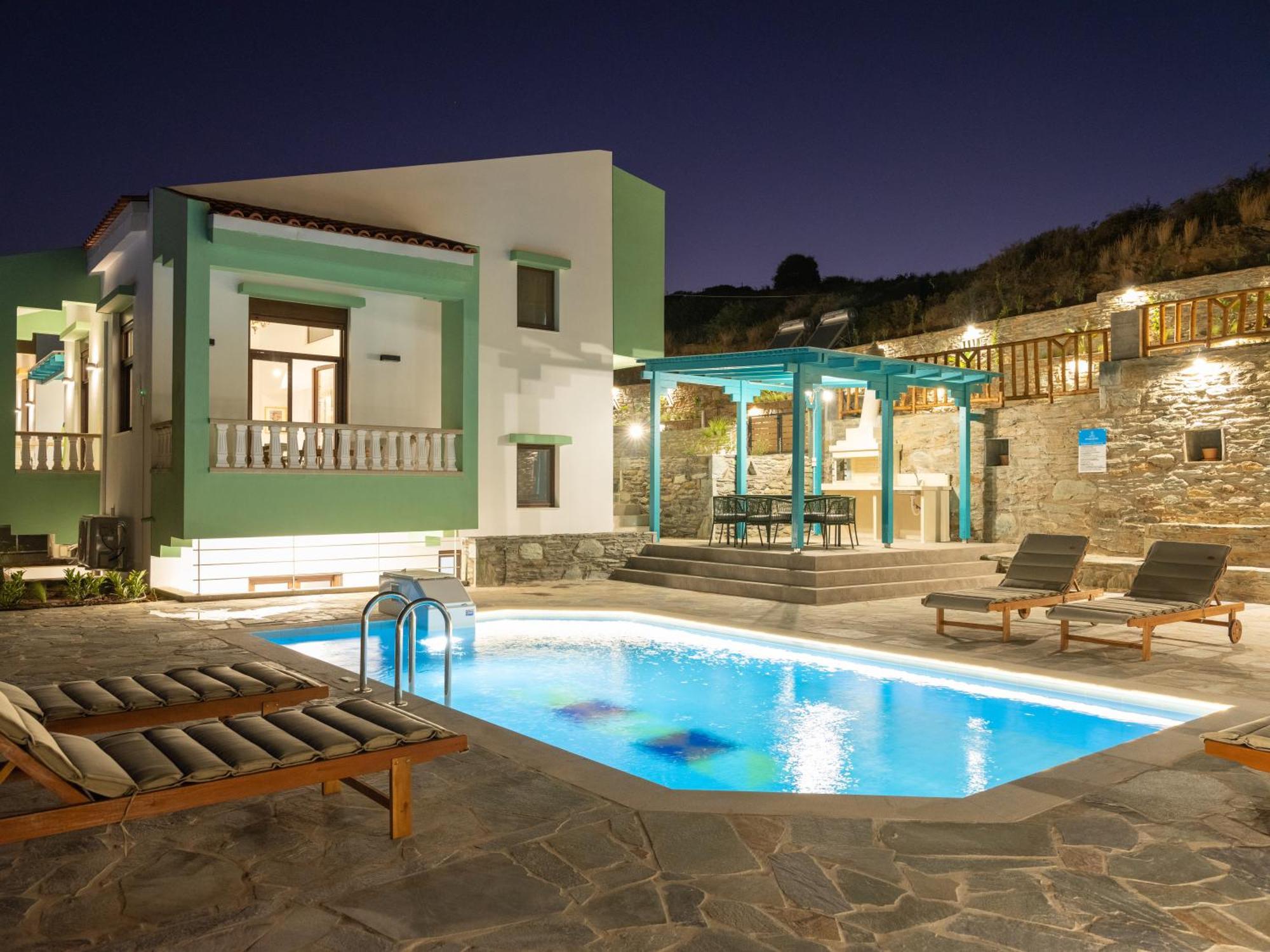 Poseidon Agia Pelagia-private Swimming Pool And Sea View Villa